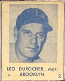 1948 Blue Tint (R346) #2a Leo Durocher Front