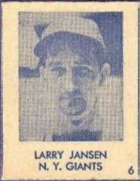 1948 Blue Tint (R346) #6 Larry Jansen Front