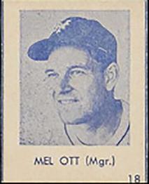 1948 Blue Tint (R346) #18b Mel Ott Front