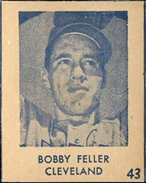1948 Blue Tint (R346) #43 Bob Feller Front