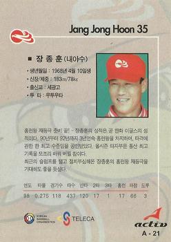 1999 Teleca Kolon Activ #A21 Jong-Hoon Jang Back