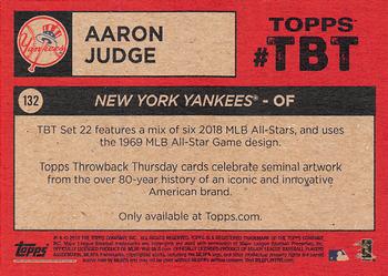 2018 Topps Throwback Thursday #132 Aaron Judge Back