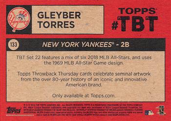 2018 Topps Throwback Thursday #133 Gleyber Torres Back