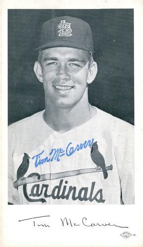 1966 St. Louis Cardinals Photocards #NNO Tim McCarver Front