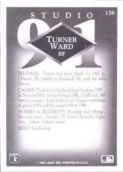 1991 Studio #138 Turner Ward Back