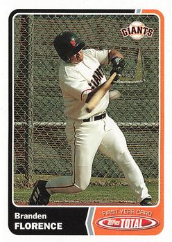 2003 Topps Total #930 Branden Florence Front