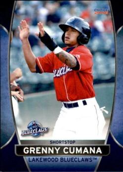 2016 Choice Lakewood BlueClaws #5 Grenny Cumana Front