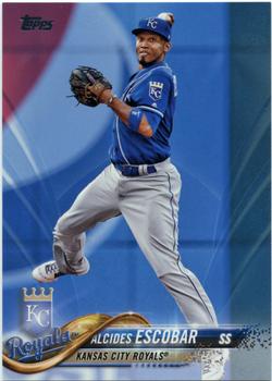 2018 Topps - Father's Day Blue #630 Alcides Escobar Front