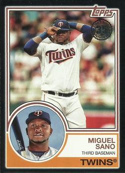 2018 Topps - 1983 Topps Baseball 35th Anniversary Black #83-37 Miguel Sano Front