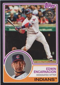 2018 Topps - 1983 Topps Baseball 35th Anniversary Black #83-65 Edwin Encarnacion Front