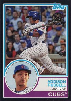 2018 Topps - 1983 Topps Baseball 35th Anniversary Black #83-99 Addison Russell Front