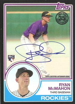 2018 Topps - 1983 Topps Baseball 35th Anniversary Autographs Black (Series One) #83A-RM Ryan McMahon Front