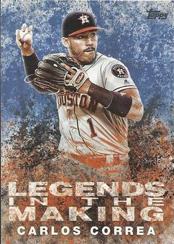 2018 Topps - Legends in the Making Blue (Series 1) #LTM-CC Carlos Correa Front