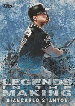 2018 Topps - Legends in the Making Blue (Series 1) #LTM-GS Giancarlo Stanton Front