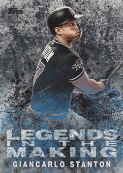 2018 Topps - Legends in the Making Black (Series 1) #LTM-GS Giancarlo Stanton Front