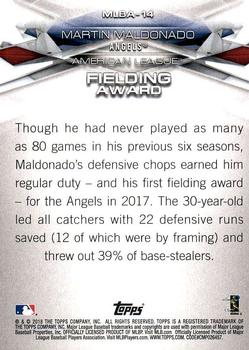 2018 Topps - MLB Awards #MLBA-14 Martin Maldonado Back