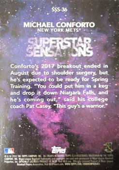 2018 Topps - Superstar Sensations Black #SSS-36 Michael Conforto Back
