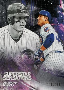 2018 Topps - Superstar Sensations Black #SSS-44 Anthony Rizzo Front