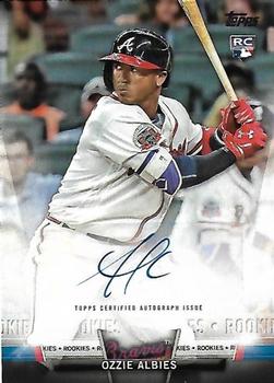 2018 Topps - Topps Salute Autographs (Series One) #SA-OA Ozzie Albies Front