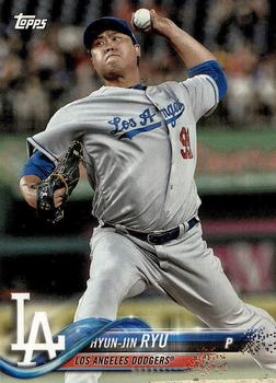2018 Topps Los Angeles Dodgers #LD-9 Hyun-Jin Ryu Front