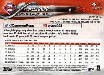 2018 Topps Philadelphia Phillies #PP-5 Cameron Rupp Back