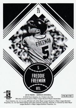 2018 Donruss #23 Freddie Freeman Back