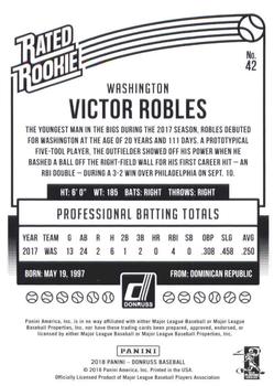 2018 Donruss #42 Victor Robles Back