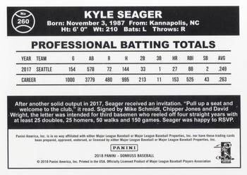 2018 Donruss #260 Kyle Seager Back