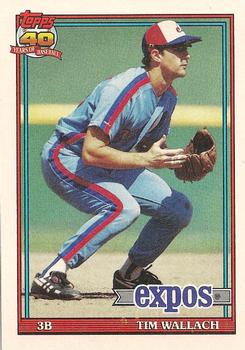 1991 Topps #220 Tim Wallach Front