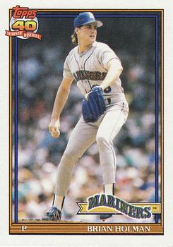 1991 Topps #458 Brian Holman Front