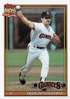1991 Topps #52 Francisco Oliveras Front