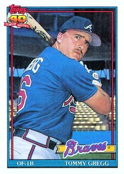 1991 Topps #742 Tommy Gregg Front