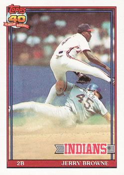 1991 Topps #76 Jerry Browne Front