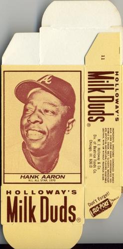 1971 Milk Duds - Boxes #NNO Hank Aaron Front