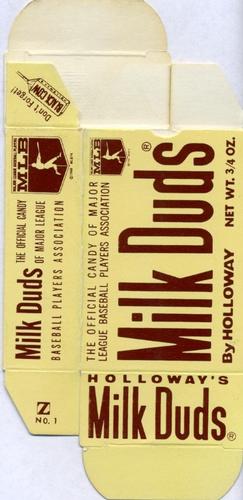 1971 Milk Duds - Boxes #NNO Luis Aparicio Back