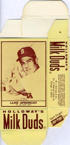 1971 Milk Duds - Boxes #NNO Luis Aparicio Front