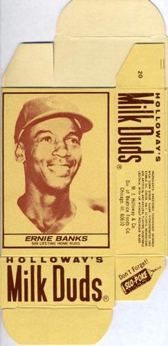 1971 Milk Duds - Boxes #NNO Ernie Banks Front
