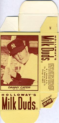 1971 Milk Duds - Boxes #NNO Danny Cater Front
