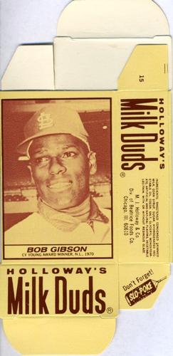 1971 Milk Duds - Boxes #NNO Bob Gibson Front
