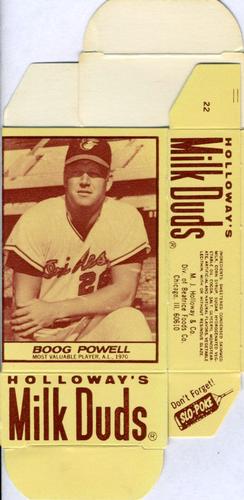 1971 Milk Duds - Boxes #NNO Boog Powell Front