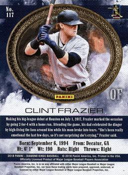 2018 Panini Diamond Kings #117 Clint Frazier Back
