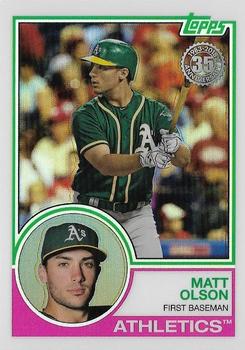 2018 Topps - 1983 Topps Baseball 35th Anniversary Chrome Silver Pack #59 Matt Olson Front
