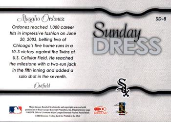 2004 Leaf - Sunday Dress #SD-8 Magglio Ordonez Back
