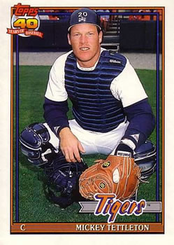 1991 Topps Traded #119T Mickey Tettleton Front