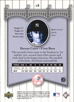 2003 Upper Deck Yankees Signature Series #18 Danny Cater Back