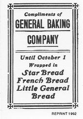 1992 1912 General Baking (D304) Reprint #NNO Jack Barry Back
