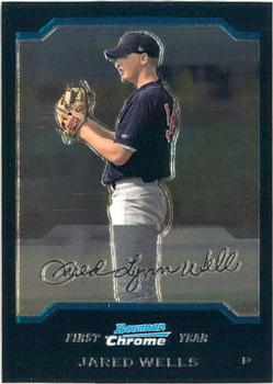 2004 Bowman Chrome #195 Jared Wells Front
