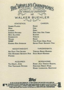 2018 Topps Allen & Ginter #147 Walker Buehler Back