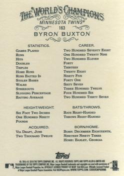 2018 Topps Allen & Ginter #163 Byron Buxton Back