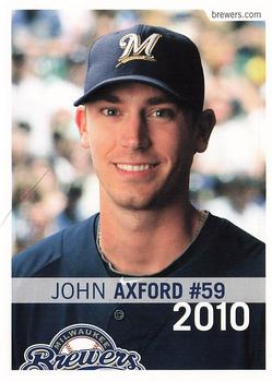 2010 Milwaukee Brewers Police #NNO John Axford Front